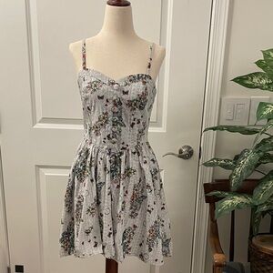 Hell Bunny White Floral Mini Dress